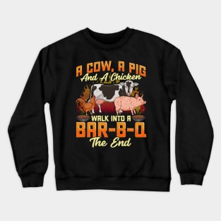 Funny Barbecue Grill Gifts Grilling Tee BBQ Master Chef Crewneck Sweatshirt